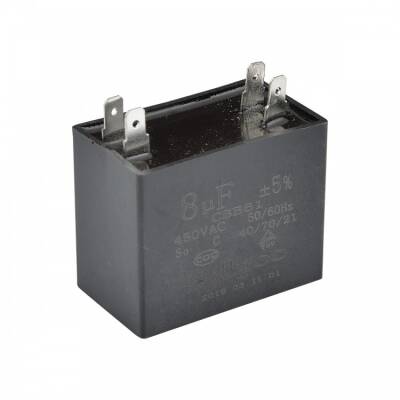 8UF 450VAC 50/60Hz Kondansatör | Motor Kapasitörü - 1