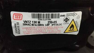 Arçelik Buzdolabı Vntz 130 M Kompresör R600A 5259905011 - 2