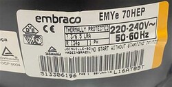 Embraco Buzdolabı 1Ph Kompresör R134A Emye70Hep - 4
