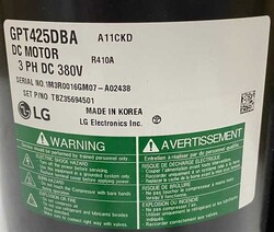 LG 48000 BTU Inverter Klima Kompresör R-410A GPT425DBA - 2