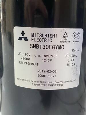 Mitsubishi Electric 12BTU Inverter Kompresör SNB130FGYMC - 3