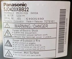 Panasonic Dc 520V Klima Kompresör R410A 5Jd420Xbb22 - 4