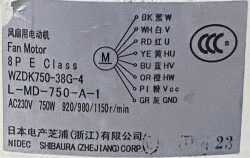 Panasonic MDV4 Klima Dış Ünite Fan Motoru WZDK750-38G-4 - 4