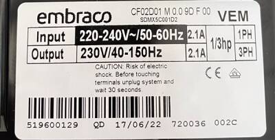 Universal Buzdolabı Embraco CD02D01 İnverter Kart - 2