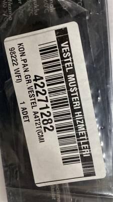 Vestel Çamaşır Makinesi Ön Pano Grubu v42271282 - 2