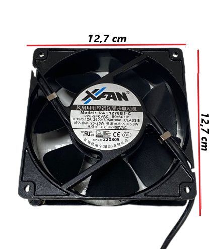  Xfan Rah1278b1-c 127 X 127 X 38 240v Ac Fan 5400869701
