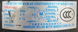 YDK200-4F-1 Klima Fan Motoru YKS-200-4-3 - 3